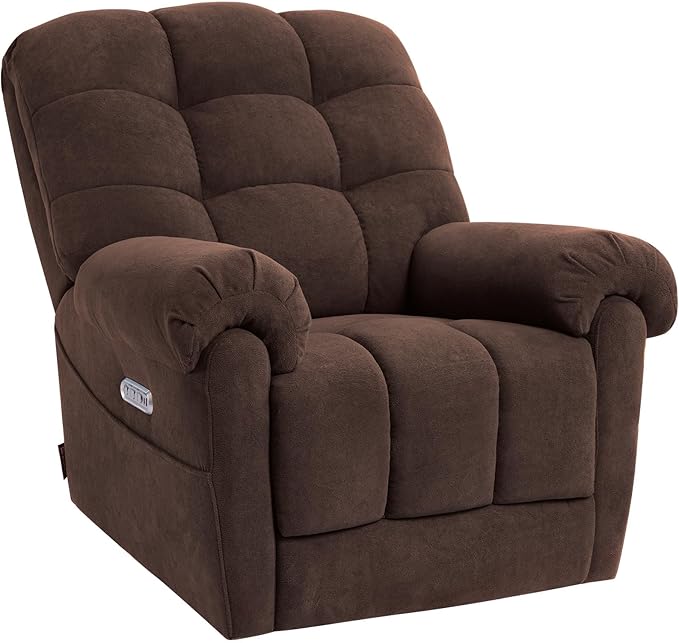 EONIX Mordern Massage Rocker Recliner Chair Dual Motor Power Rocking Recliners for Small Spaces Lazy Boy Recliner Chair with Heat and Massage for Living Room Bedroom Study Coffee