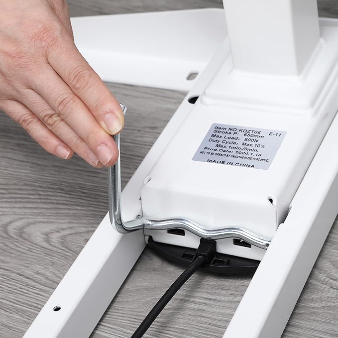 ApexDesk K Series Desk Base 3 Stage with Dual Motor Electric Adjustable Standing Desk Base Electric for Home and Office Width and Height Adjustable (White Frame only)