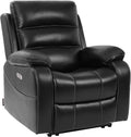 EONIX Real Zero Wall Hugger Recliners Dual Motor Zero Clearance Power Recliners for Small Spaces RV Recliner Chair for Living Room with Heat and Massage SXXY003992 Black