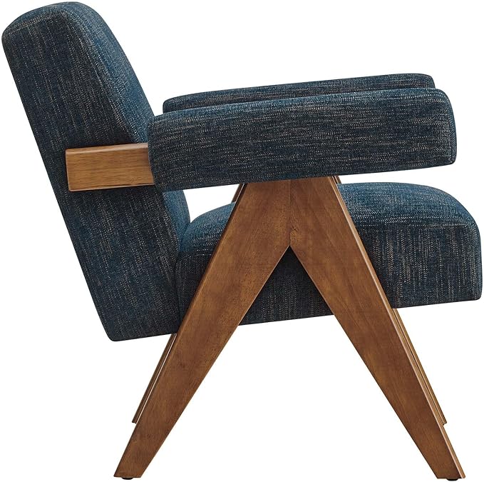 Modway EEI-6503-HEA Lyra Fabric Armchair Azure Fabric