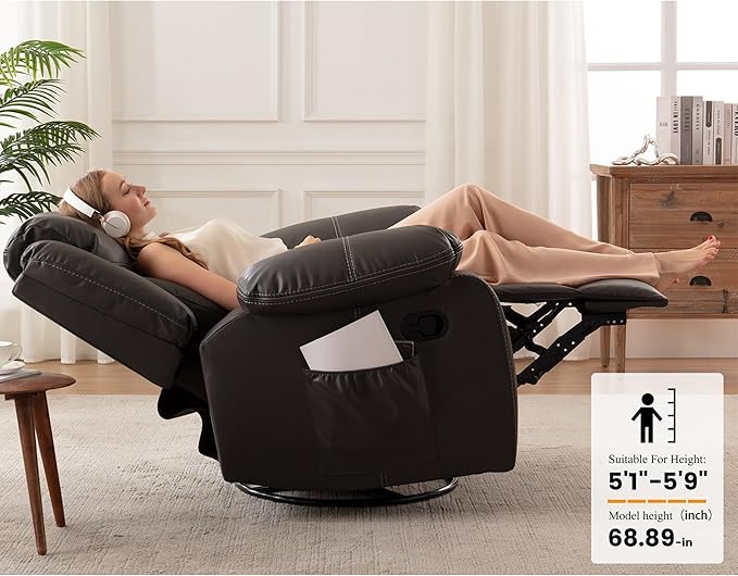 Massage Chair Recliner Zero Gravity Power Recliner Chair with Heat and Vibration Massage Electric Heated Theater Recliner with Remote Control for Living Room Bedroom Nursery (Grey)