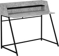 Monarch Specialties I 7550 Computer Desk Home Office Laptop Storage Shelves 48 L Work Metal Laminate Grey Black Contemporary Modern