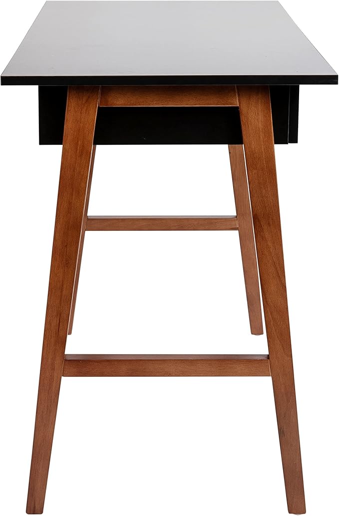 Flash Furniture Darla Computer Desk - Black Home Office Desk with Storage Drawer - 42 Long Writing Desk for Bedroom