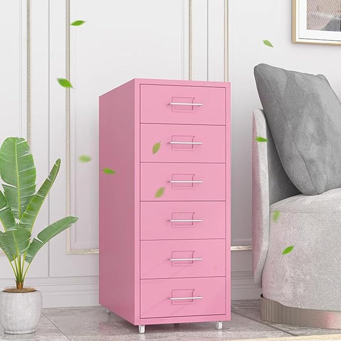 File Cabinet Under Desk Drawer Cabinet Office Locking Storage Cabinet Iron Data File Storage Cabinet (Color : Green)