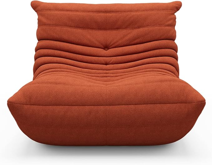 High-end Non-Compression Fireside Togo Chair Bean Bag Chair for Adults Comfy Soft Lazy Sofa Floor Lounge Chair for Bedroom Living Room Office or Lounge