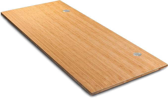 VWINDESK 72 x 30 x 1 Inch 100% Solid Bamboo Desk Table Top Onlyfor Standing Desk Home Office Desk with 60mm Grommets(Right Angle)