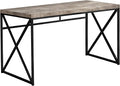 Computer Desk Home Office Laptop Work Beige Laminate Black Metal Contemporary Modern