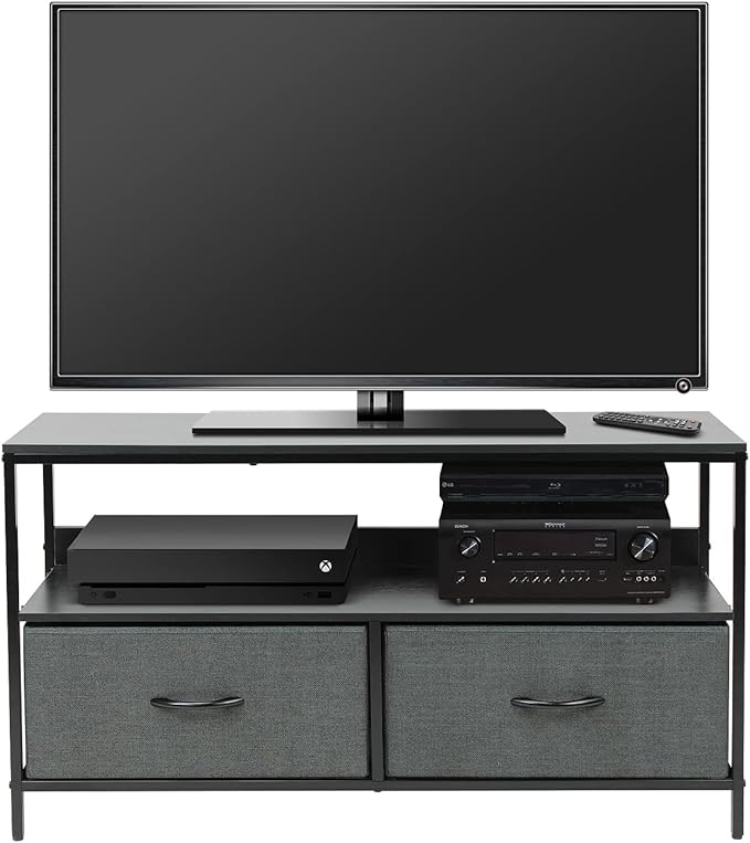 Sorbus TV Stand Dresser with 2 Drawers - Television Riser Chest with Storage - Bedroom Living Room Closet &amp Dorm Furniture