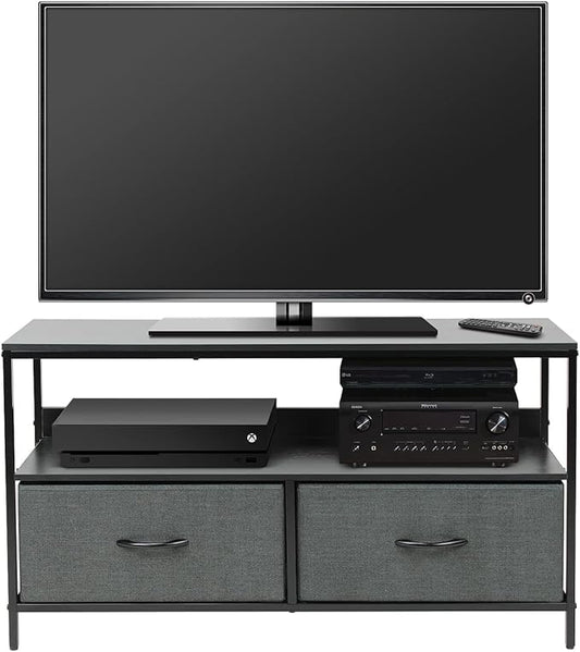 Sorbus TV Stand Dresser with 2 Drawers - Television Riser Chest with Storage - Bedroom Living Room Closet &amp Dorm Furniture