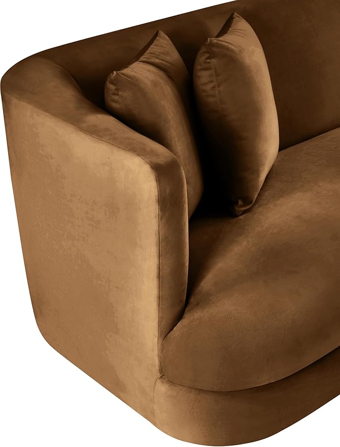 Meridian Furniture Alder Saddle Velvet Accent Chair