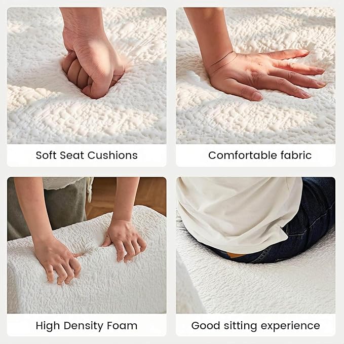 Modular Cloud Sectional Couch – L-Shaped Sofa with Chaise &amp Deep Memory Foam Seat No Assembly Required for Apartments Living Room Office &amp Small Spaces (1PCS) | Modular combination