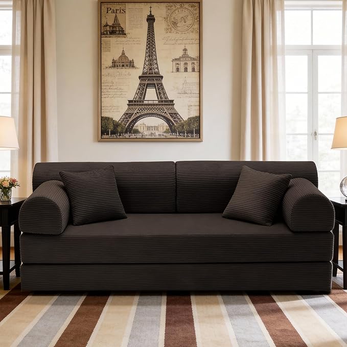 KEIKI 78 2Seat Sleeper Velvet Sofa Couch for Rustic Home Home Office Style Conscious Rustic Homeowners Cozy Warm Perfect for Entertaining Relaxation Classic Refined Premium Design