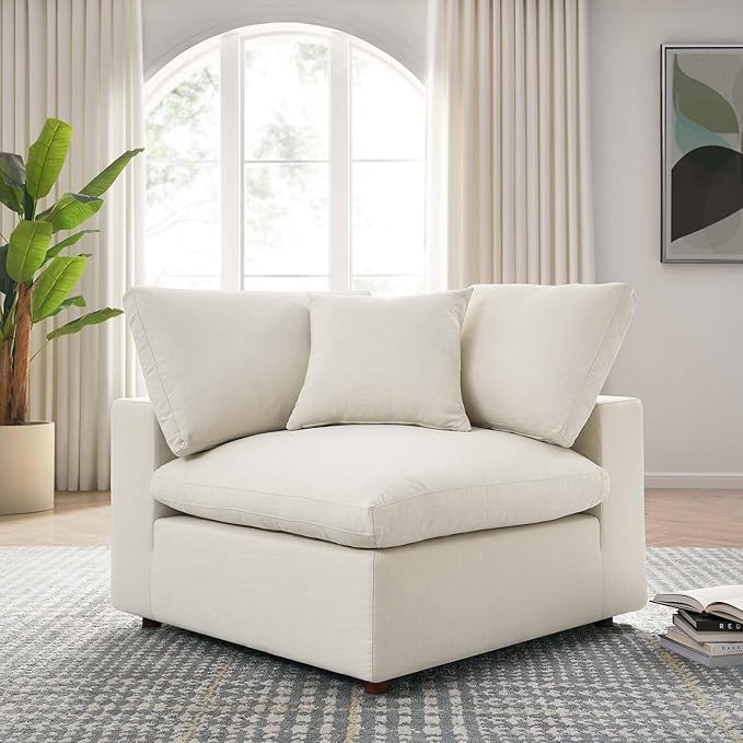 Modway Commix Down-Filled Overstuffed Upholstered Sectional Sofa Corner Chair