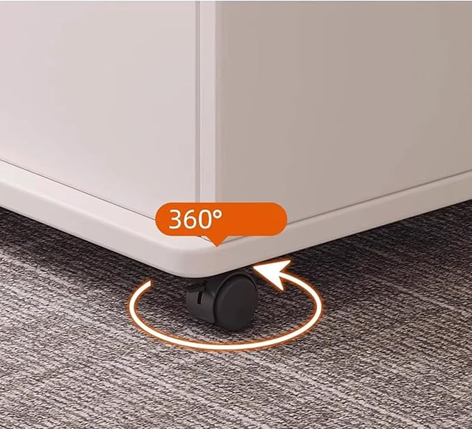 Office Filing Cabinet Under-Desk Storage Cabinets Drawer with Lock Low Cabinet(B)