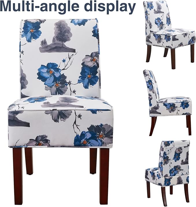 Traditional Fabric Accent Chair DRM'SCUUM Modern Accent Chair for Living Room Soft White Velvet with Ink Paint PatternComfor SeatSturdy Frame and Rubber Wood Legs