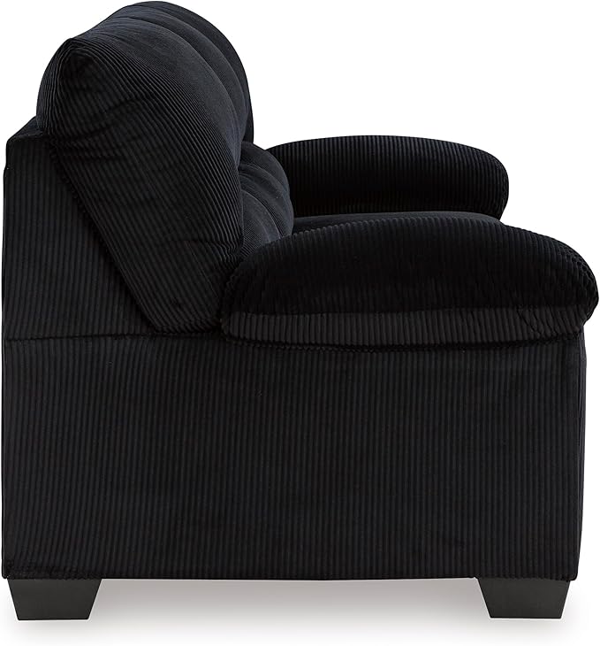 Signature Design by Ashley SimpleJoy Modern Sofa for Living Room Black