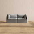 Anabei Modular Washable 2-Seater in Ash | Deluxe+ Seat | Cloud Pillow