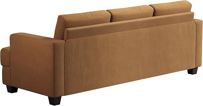 Fadware Sofa Couch 3 Seater Sofa with Suppleness Armrests Fabric Deep Seat Sofa with Upholstered Cushion&amp Backrests Modern Comfy Couch for Living Room Apartment
