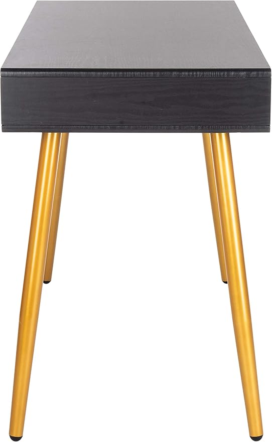Safavieh Home Office Jorja Modern Black and Gold 1-drawer Desk
