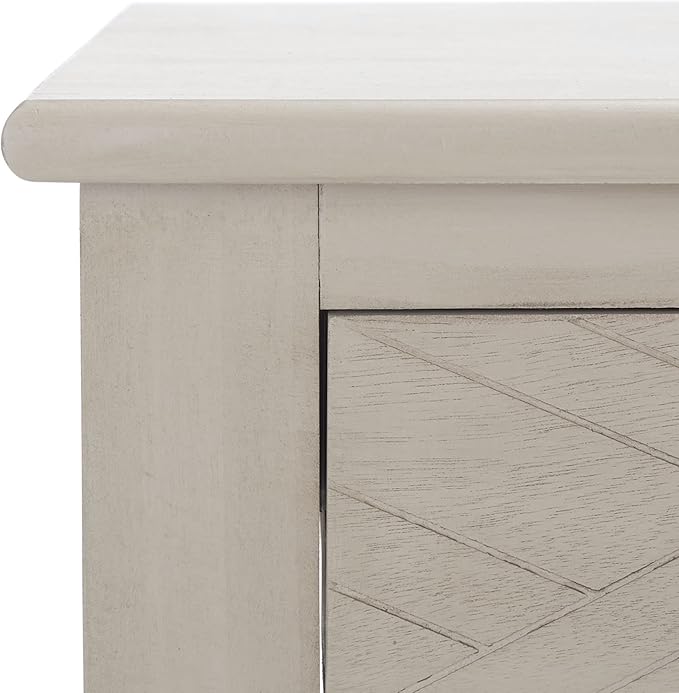 SAFAVIEH Home Collection Mckinlee Taupe 2-Drawer Computer Table Office Desk