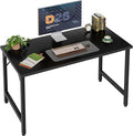 Grandder 40 inch Computer Desk Small Home Office Desk Study Writing Kid Table Simple PC Gaming Desk Adjustable Feet Black
