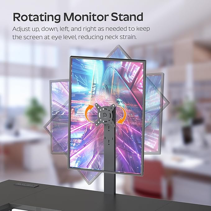 L Shaped Computer Desk with Adjustable Monitor Stand Gaming Desk with Power Outlets Office Desk with Fabric Drawer File Drawer and Hook for Living Room Home Office Black DN03UBB