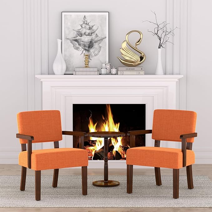Accent Chair Living Room Chairs Oversized with Soft Seat and Armrests for Dinning Bedroom Reading and Waiting Rooms