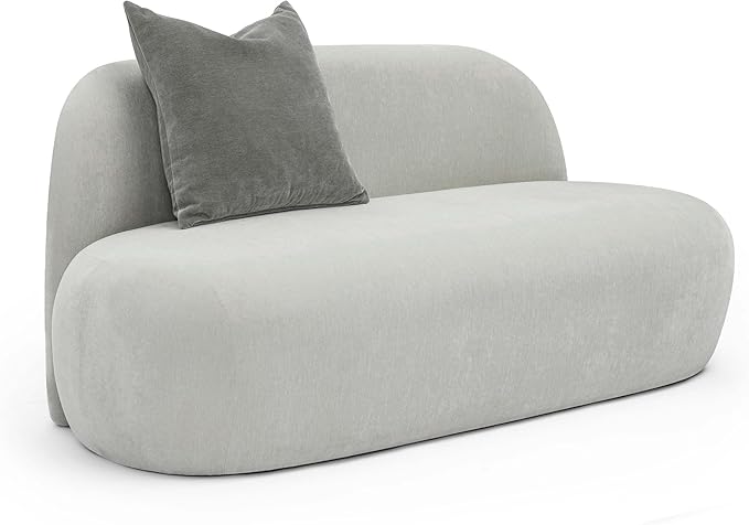 Tov Furniture Carraway Upcycled Chenille Loveseat (Grey)