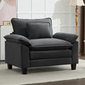 IPKIG Chenille Oversized Accent Chair - 53 W Cozy Upholstered Single Reading Armchair Modular Cloud Sofa for Living Room Bedroom Kids Room Family Room Reading Nook (Grey Chair Only)