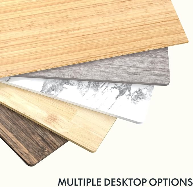 FLEXISPOT Whole Piece 55x28 Desktop 1 Thickness Height Adjustable Desk Rectangular Tabletop White Wood Grain Board (55‘’ White Wood Grain)