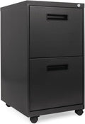 Alera PAFFCH Two-Drawer Metal Pedestal File 14 7/8w x 19-1/8d x 27-3/4h Charcoal