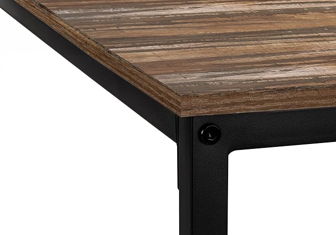 Monarch Specialties I 7391 Computer Desk Home Office Corner 58 L L Shape Work Laptop Metal Laminate Brown Black Contemporary Modern