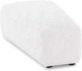 Furniture of America Tatiana Modern Chenille Modular Wedge Ottoman for Living Room Office Free-Combined FSC &amp Oeko TEX Certified White