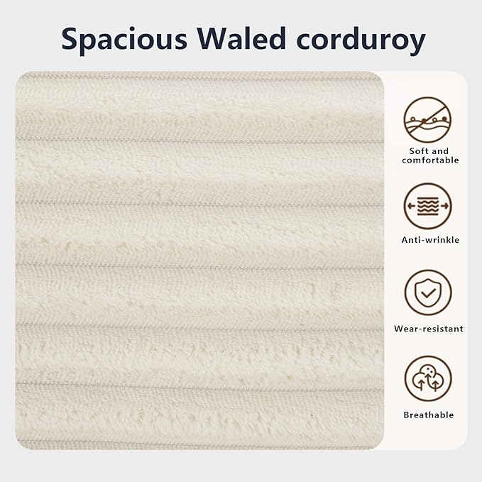 Boneless Couch 2 in 1 Convertible71 Corduroy Cloud Loveseat SofaMemory Foam Couch in a BoxNo Assembly Small Sofa for Living RoomApartments Home OfficeBedroom-Beige