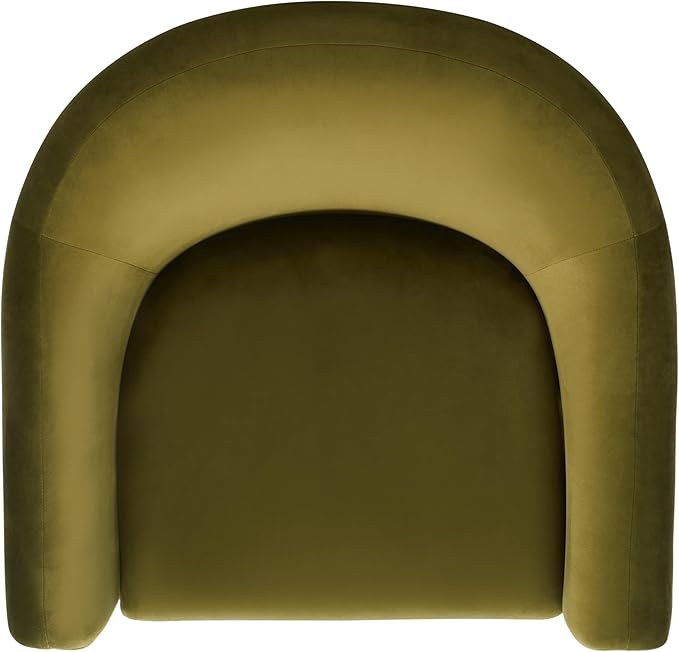 SAFAVIEH Couture Collection Laylette Olive Green Velvet Accent Chair (Fully Assembled)