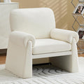 Oversized Accent Chair Comfy Living Room Chairs Single Sofa Chair with Thick Cushion and Armrests Upholstered Arm Chair for Living Room Modern Armchair Reading Chair for Bedroom Beige