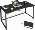 Huuger Folding Desk for Small Spaces 39.3 Inch Foldable Computer Table for Home Office Study Bedroom Dorm Space Saving Small Writing Work Office Computer Desk Easy to Fold Black