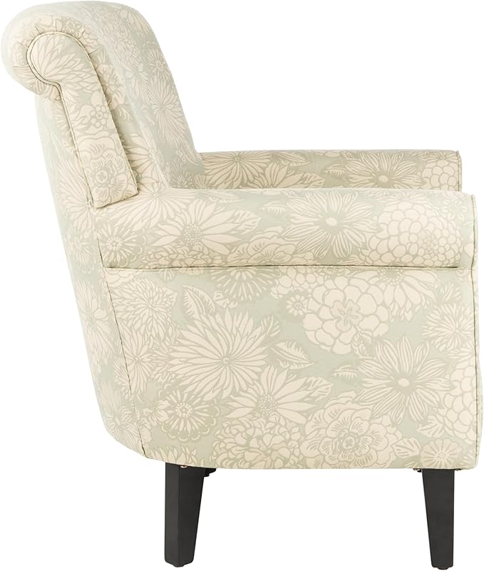 Safavieh Mercer Collection Margaret Ivory and Sage Floral Club Chair