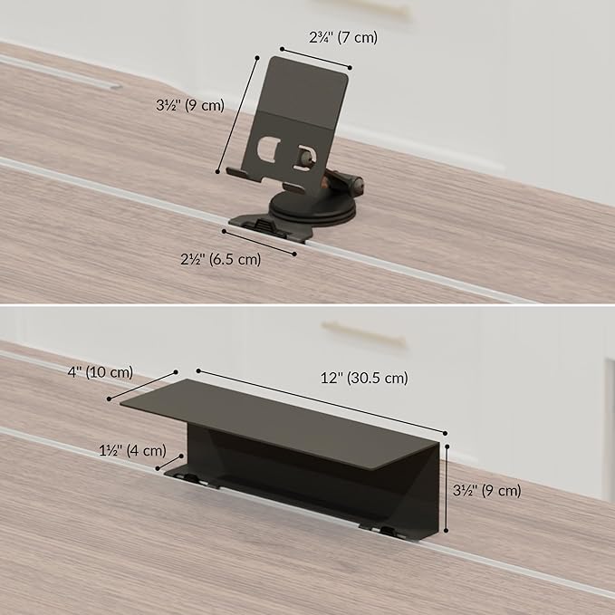 Vari ComfortEdge 60x30 Inch Adjustable Electric Standing Desk with TechTrack – Sit Stand VariDesk with Memory Presets Included Phone Stand &amp Shelf 200 LB Capacity Tool-Free Assembly (Walnut)