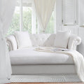 63 Loveseat Chaise Lounge Couch with 2 Pillows Upholstered Teddy Velvet Loveseat Chaise Sofa with Tufted Back Roll Arms 2-Seater Couch for Living Room Apartments Office(White)