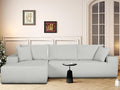 108-Inch Boneless Couch Loveseat with Chaise 2-3 Seater Cloud Couch Modular Sofa for Living Room No Assembly Required Chenille L Shaped Oversized 2 Pieces Sleeper Sectional (Off- White)