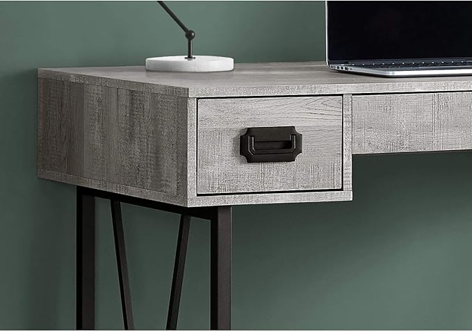 Monarch Specialties Computer Desk Home Office Laptop Storage Drawers 48 L Work Metal Grey