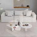 Modular Cloud Sectional Sofa Fluffy Comfy Boneless Couch with Deep Seatversized Convertible Sectional Sofa Couch for Living Room Bedroom Office Apartment (White 3 Seater)