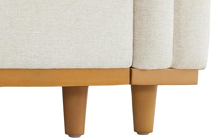 CHITA Modern Down Filled Upholstered Middle Corner Sectional for Modular Couch Linen