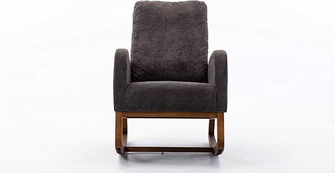 Living Room Comfortable Rocking Chair Living Room Chair Dark Gray