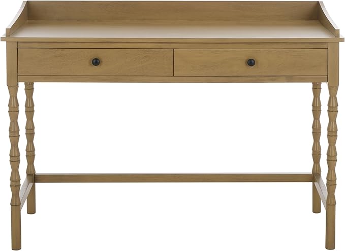 SAFAVIEH Home Collection Astaroth Desert Brown 2-Drawer Computer Table Office Writing Desk