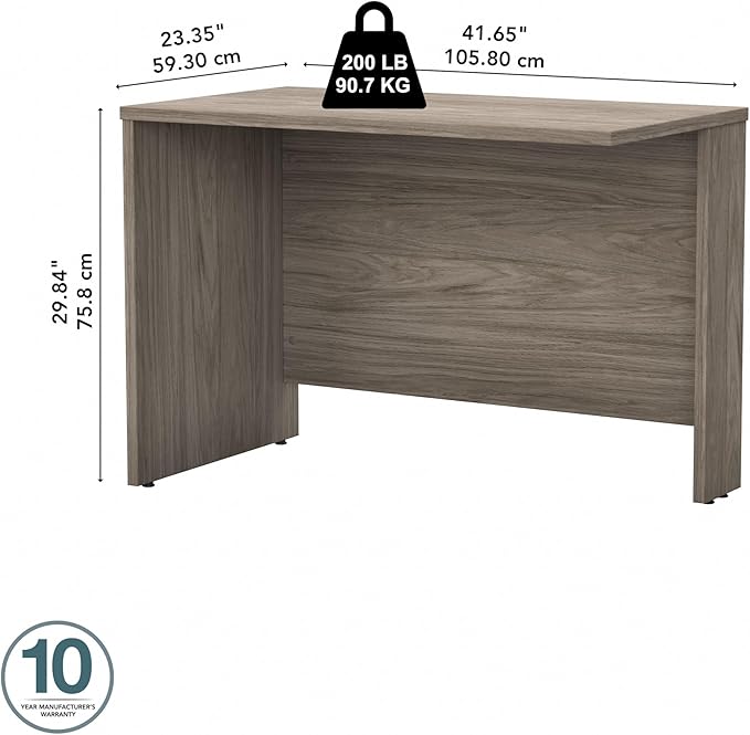 Bush Business Furniture Studio C 42W Desk Return in Modern Hickory