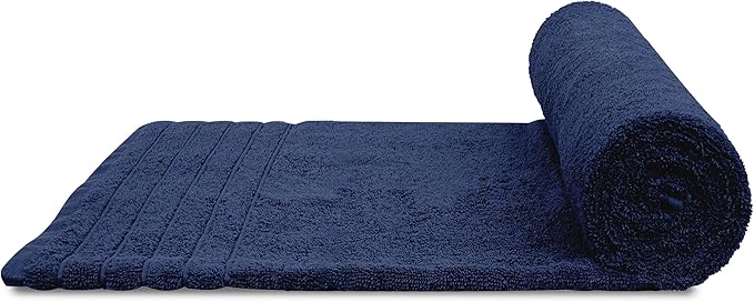 Tens Towels Pack of 2 Extra Large Bath Sheets 35 x 70 Inches 100% Cotton Larger &amp Lighter Weight Quicker to Dry Super Soft &amp Absorbent Oversized Bath Towels Navy