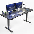 VIVO Electric 71 x 30 in Standing Desk Touch Screen Adjustment 220 lb Frame Support 2E Series Black Top Black Frame DESK-KIT-2E71B