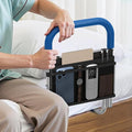Bed Rails for Elderly Adults Safety Height Adjustable Bed Assist Rail for Seniors with Storage Organizer and Non-Slip Handle Bedside Fall Prevent Grab Bar